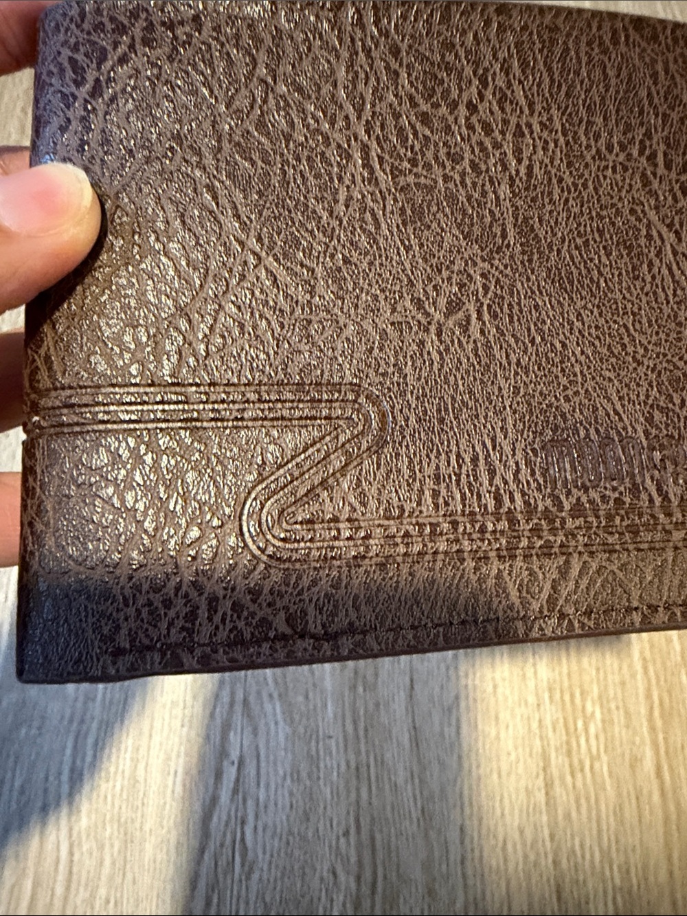 Moon Grass Brown Leather Men’s Wallet NIP - Picture 3 of 14